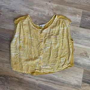 yellow striped shirt
